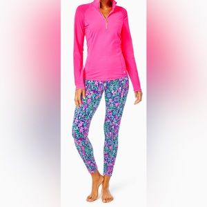 UPF 50+ Luxletic 26" High Rise Weekender Legging Low Tide Navy Jewelry Size XL